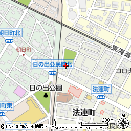 愛知県安城市法連町9-6周辺の地図