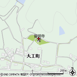 兵庫県加西市大工町389周辺の地図