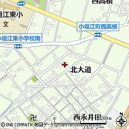 愛知県刈谷市小垣江町北大道61周辺の地図