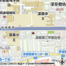 京都府京都市伏見区深草西伊達町88-18周辺の地図