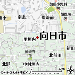 京都府向日市寺戸町里垣内26-2周辺の地図