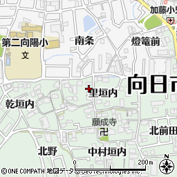 京都府向日市寺戸町里垣内12周辺の地図