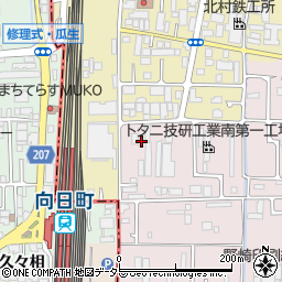 京都府京都市南区久世殿城町93周辺の地図
