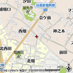 愛知県知多市日長西畑66-3周辺の地図