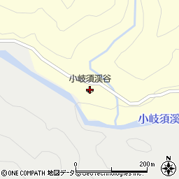 小岐須渓谷キャンプ場周辺の地図