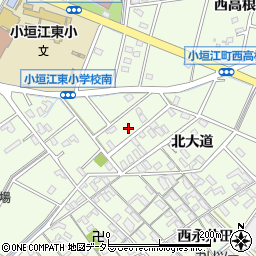 愛知県刈谷市小垣江町北大道118周辺の地図
