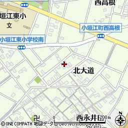 愛知県刈谷市小垣江町北大道136周辺の地図