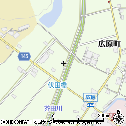 兵庫県加西市広原町109周辺の地図