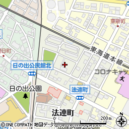 愛知県安城市法連町12周辺の地図