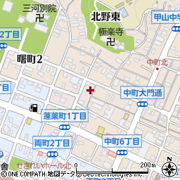 愛知県岡崎市蓬莱町2丁目22周辺の地図