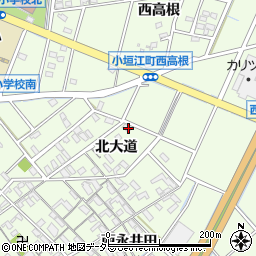 愛知県刈谷市小垣江町北大道84周辺の地図