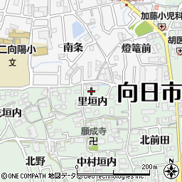 京都府向日市寺戸町里垣内16周辺の地図