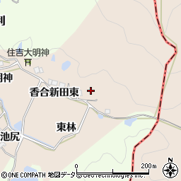 兵庫県宝塚市香合新田東周辺の地図