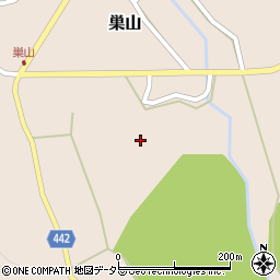 愛知県新城市巣山南川周辺の地図