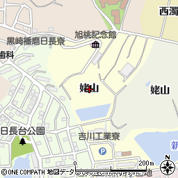 愛知県知多市新舞子姥山周辺の地図