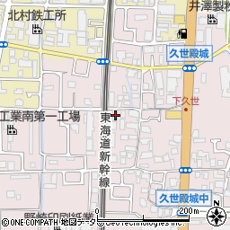 京都府京都市南区久世殿城町126周辺の地図