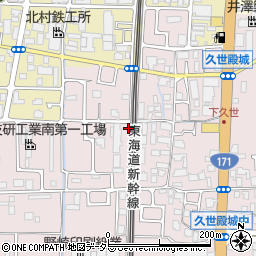 京都府京都市南区久世殿城町124周辺の地図