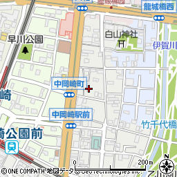 愛知県岡崎市板屋町75周辺の地図