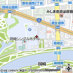 愛知県岡崎市康生町629周辺の地図