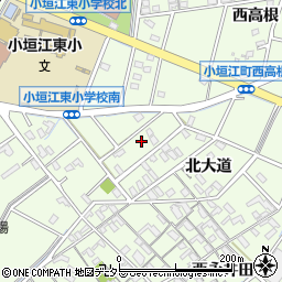 愛知県刈谷市小垣江町北大道116周辺の地図