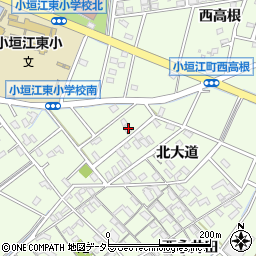 愛知県刈谷市小垣江町北大道114周辺の地図