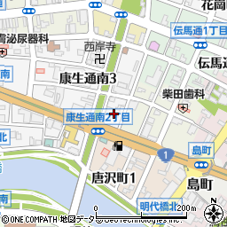 朝日新聞岡崎支局周辺の地図