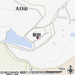 愛知県岡崎市小呂町新田周辺の地図