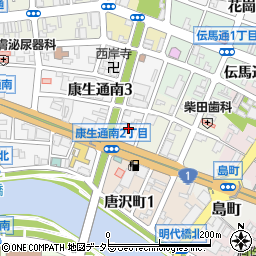 ユアサ商事株式会社岡崎支店総務周辺の地図
