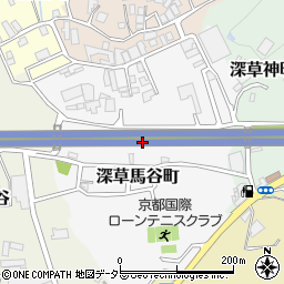 京都府京都市伏見区深草馬谷町周辺の地図