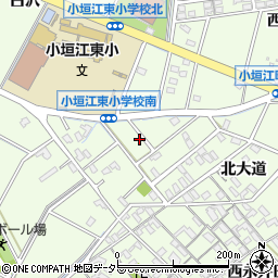 愛知県刈谷市小垣江町北大道107周辺の地図