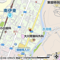 静岡県伊東市南町周辺の地図