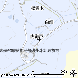 愛知県岡崎市才栗町内海戸周辺の地図