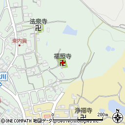 福照寺周辺の地図