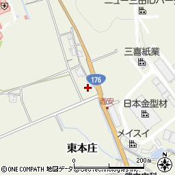 兵庫県三田市東本庄1112周辺の地図