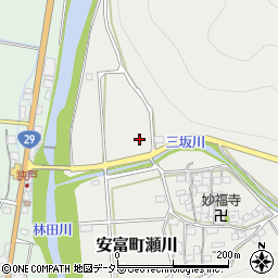 兵庫県姫路市安富町瀬川周辺の地図