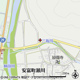 兵庫県姫路市安富町瀬川725周辺の地図