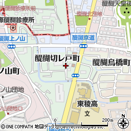 京都府京都市伏見区醍醐切レ戸町周辺の地図