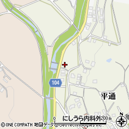大阪府豊能郡能勢町平通14-1周辺の地図