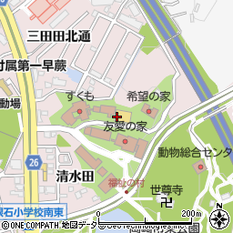 愛知県岡崎市欠町（清水田）周辺の地図