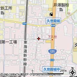 京都府京都市南区久世殿城町85周辺の地図