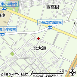 愛知県刈谷市小垣江町北大道142周辺の地図
