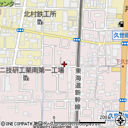 京都府京都市南区久世殿城町65周辺の地図