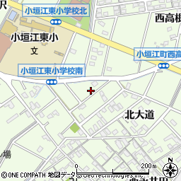 愛知県刈谷市小垣江町北大道109周辺の地図