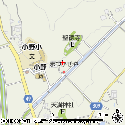 兵庫県三田市小野887周辺の地図