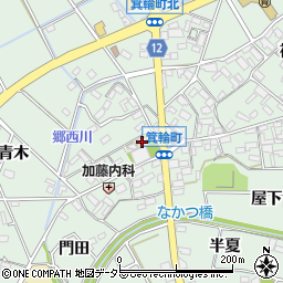 愛知県安城市箕輪町本屋敷周辺の地図