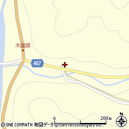 広島県庄原市比和町木屋原619周辺の地図