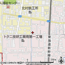 京都府京都市南区久世殿城町61周辺の地図