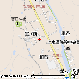 兵庫県川辺郡猪名川町笹尾箱石15周辺の地図