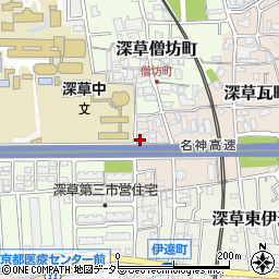 京都府京都市伏見区深草瓦町53周辺の地図