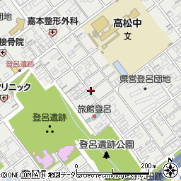 静岡県静岡市駿河区登呂周辺の地図